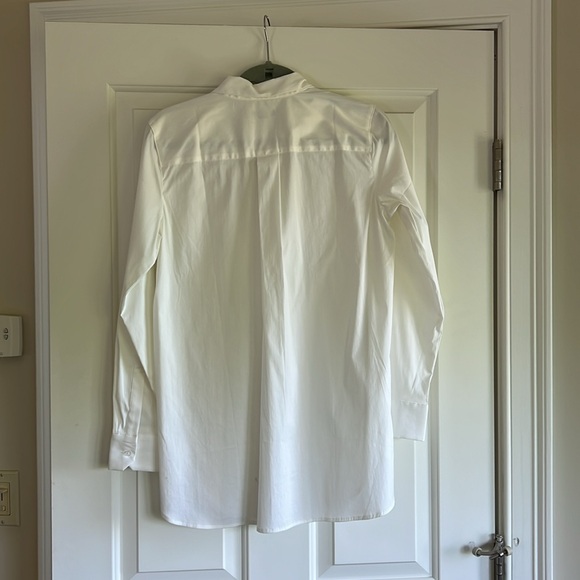 NWOT Perfect Ann Taylor Button Up Cotton Shirt Tunic - Picture 3 of 8